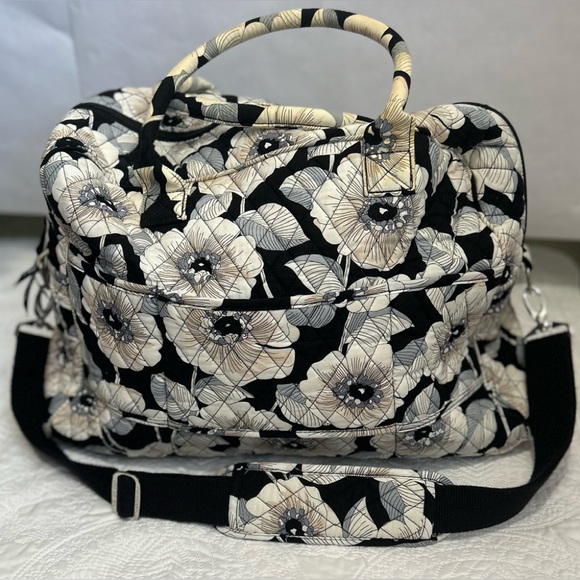 Vera Bradley Handbags - Vera Bradley Duffle Bag Floral Neutral Colors Travel Vacation Overnight Bag